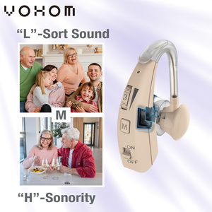 Alat bantu dengar BTE, headphone medis bersertifikat dapat diisi ulang produk telinga & pendengaran ramah - Product Image 6