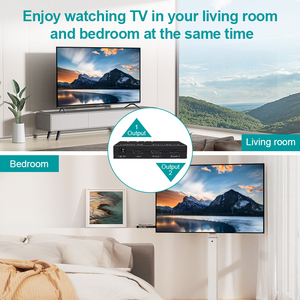 Divisor HDMI 1 en 2 Out 1x2, divisor HDMI para monitores duales, gestión EDID inteligente, 4K60Hz, divisor de distribución de vídeo