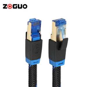 Cavo <span class=keywords><strong>Ethernet</strong></span> ad alta velocità Cat 8 3m RJ45 LAN Patch di rete tripla lamina schermatura giacca in PVC supporta 40Gbps <span class=keywords><strong>Computer</strong></span> Home Theater