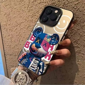 Funda de teléfono Robot Bear para iPhone 1615 14 13 Pro 12 11 Pro Xs X XR Max Aurora, funda dura para computadora y funda trasera de TPU