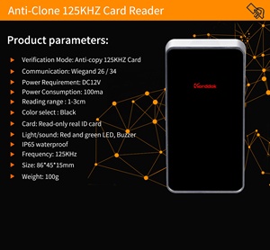Anti-kopya kartı 125KHZ okuyucu RFID erişim kartı okuyucu FD-RD12E - Product Image 2