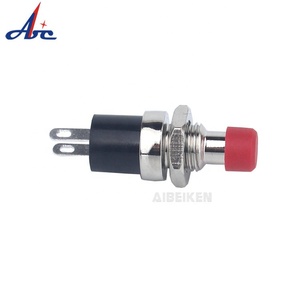 Normalmente Aperto 1NO On Off A Scatto In Ottone Piccolo Mini 7 millimetri Push Button Switch - Product Image 3