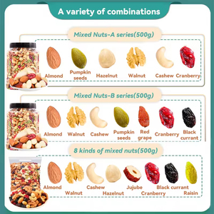 Mixed Nuts 500g Mixed <strong>Bulk</strong> Bagged Cashew Dried Fruit Breakfast Snack Nuts Hot Selling Mixed Nuts - Product Image 2