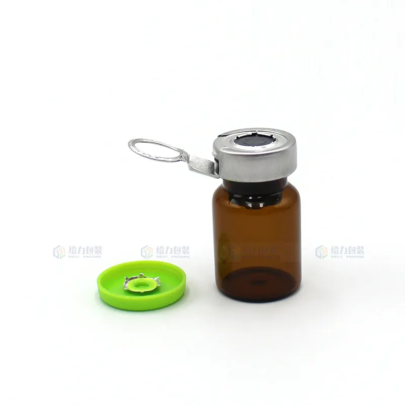 GL personalizado colorido especial 20mm fácil de rasgar e flip alumínio fechamento plástico para a garrafa de vidro de injeção de selagem