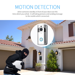Wifi Cam Vita Intelligente Timbro Con Camara Videoportero Senza Fili di Sicurezza Segreto Citofono Sistema di Video Campanello Della Macchina Fotografica - Product Image 3