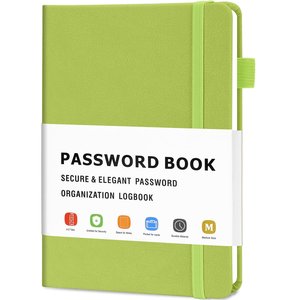 Libro de contraseñas Cuaderno de registro de tamaño mediano para iniciar sesión en Internet Diario Cuaderno - Product Image 1