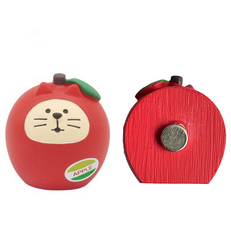 Autocollant de réfrigérateur Apple Cat