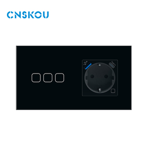CNSKOU新设计多功能PD20W快速充电器Alexa 16A欧盟Usb c黑色C图雅WIFI智能电源双欧洲插座 - Product Image 5
