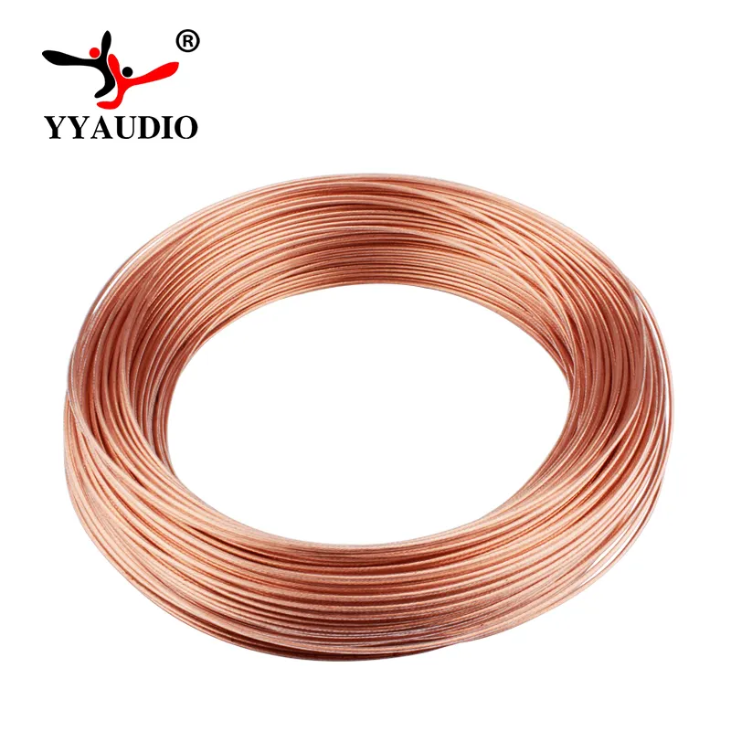 Lucky YYAUDIO — câble fil OCC de 1.5mm 2mm 4mm 6mm, cordon d'alimentation en cuivre, amplificateur Audio Hifi, ligne de mise à niveau, 19 supports