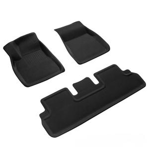 מתאים עבור tesla דגם 3 tpr שמאלה וימינה מלא שטיחי רצפה, תא מטען שטיחים רצפה