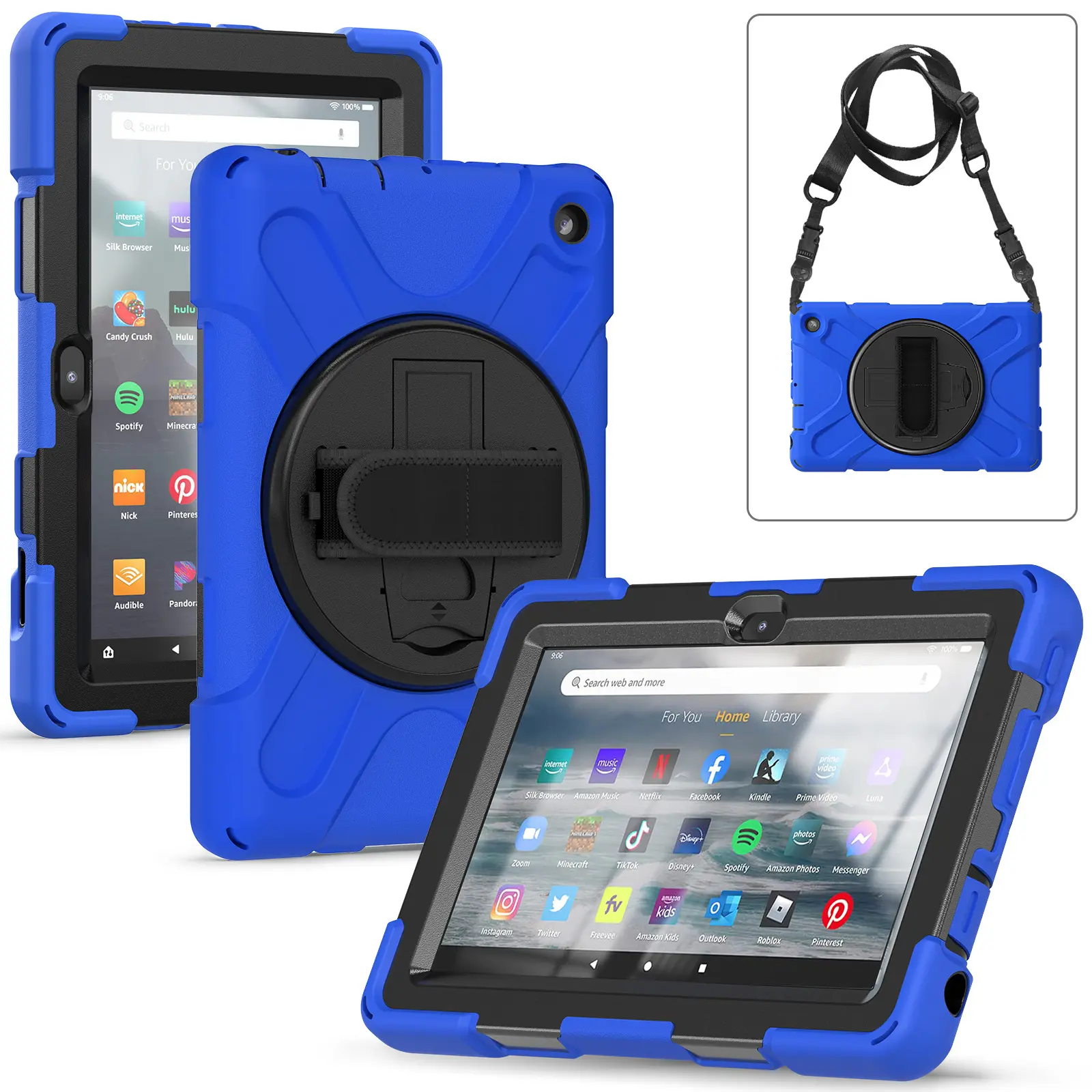 Fabriek Groothandel Kids Tablet Beschermer Case Voor Kindle Fire Hd 7 2022-Siliconen Hoes