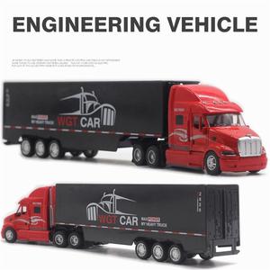 Customized logo Diecast Toy Vehicles <strong>1</strong>:<strong>48</strong> Sale American Container Truck <strong>Model</strong> Container Truck for Toy Modelo Collection