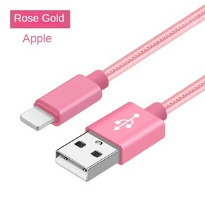 Factory Customized 3A Usb Type-<strong>c</strong> Nylon Woven Mobile Phone Charging Cable Data Cable for <strong>Apple</strong> and Android - Product Image 3