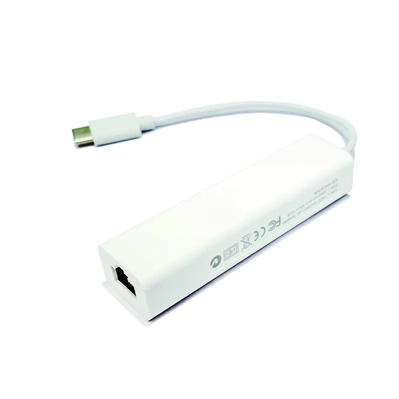 Cable de USB-C a Ethernet de buena calidad, adaptador de red LAN Ethernet RJ45 tipo C USB 3,1