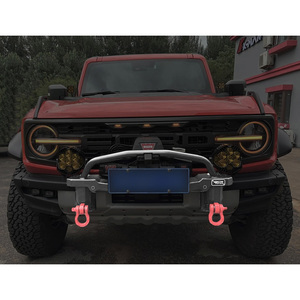 High-Strength Front Winch Mount Plate for Bronco Off-Road Recovery System Compatible Exterior Accessory