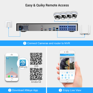 Grabadora de vídeo en red inteligente Xmeye a precio de fábrica 4K FHD y detección facial inteligente para configurar la cámara de red IP con cable - Product Image 6