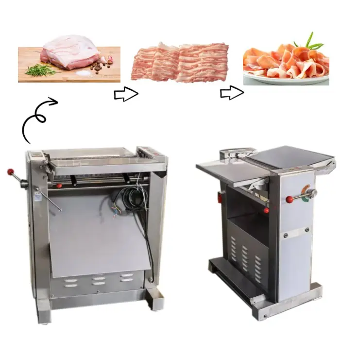 Israel Maatwerk Vlees Snijmachine Rundvleessnijmachine Varkenshuid Snijmachine Vlees Huid Snijmachine Varkenshuid Peeling Machine Verkoop