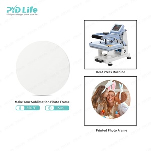 PYD Life Sublimation 15mm Thickness MDF Wood Photo <strong>Frame</strong> With Stand for Custom Personalized Home Festival Decorations