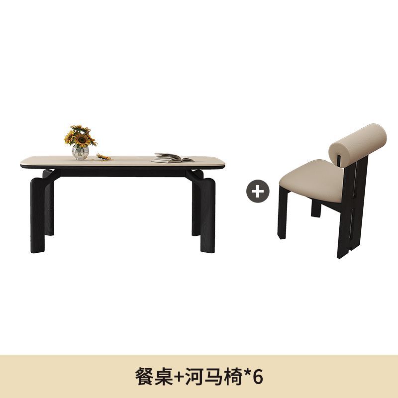 Mesa de comedor y sillas hipopótamo *6