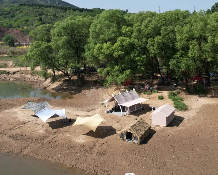 屋外防風ファミリーキャンプテントポータブルテントキャンプハウス大型ハイキング自動キャンプテント