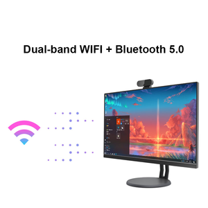 YCTipc 23.8 pollici LED LCD di alta qualità Built-In batteria Desktop CPU Computer Gaming Webcam Business tutto in un I5-10870H PC - Product Image 4