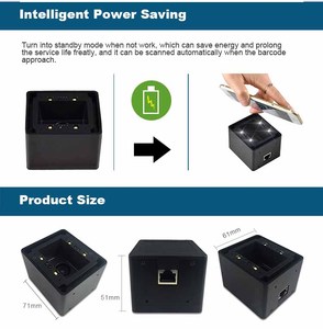 Lector Datamatrix con cable 4500L personalizado Lector de código de barras 2d integrado Escáner de código QR con control de acceso RJ45