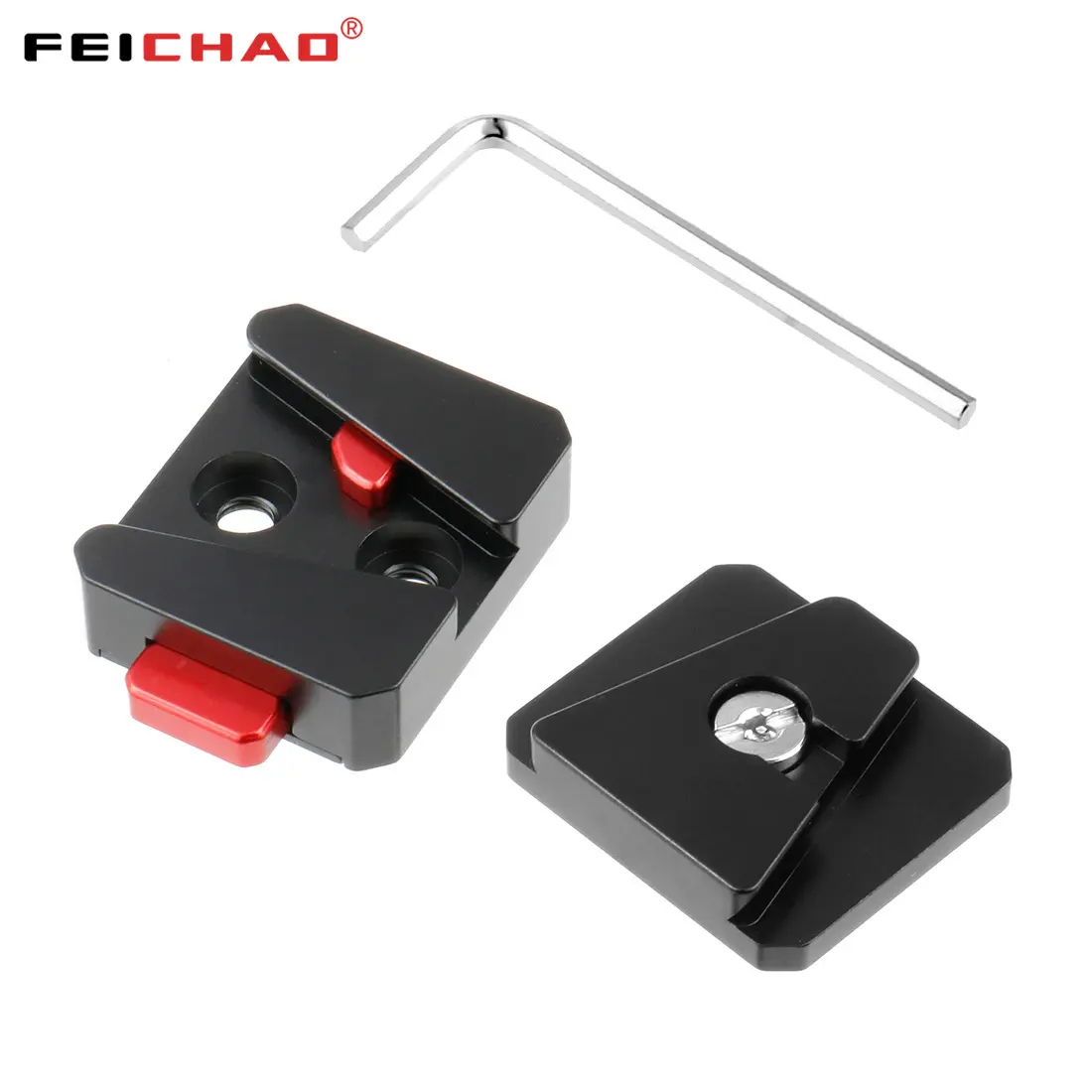 Feichcao Camera V-Lock Mount Adapter Batterij Quick Release Plate Voor Statief Monopod Slider