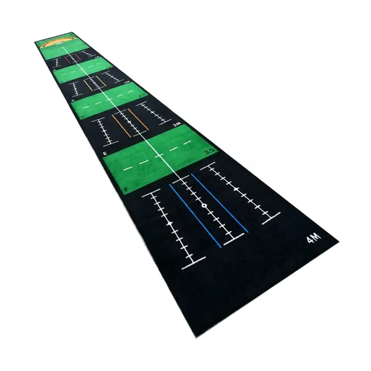 Tapis de rail de golf professionnel de haute qualité, fabricant, personnalisé, mini entraînement de golf en plein air, 2 pièces