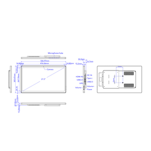 15,6-Zoll-Wandhalterung Commercial Digital Signage Advertising Monitor Android 10 Tablet PC mit optionaler NFC POE CMS-Software - Product Image 4