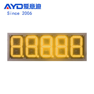 12 Zoll 5 Ziffern 7 Segment LED-Anzeige Drahtlose Wifi-Tankstelle LED Preis wechsler Elektronik Uhr Zeit LED-Schild - Product Image 5