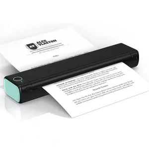 M08F taşınabilir A4 boyutu Mini kablosuz termal yazıcı stok mobil yazıcı ile Bluetooth cihazı için - Product Image 5
