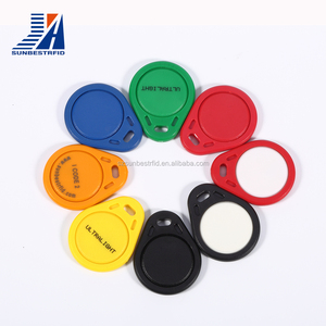 Sunbestrfid TK49 Benutzer definierter Laser druck QR-Code Mifare Hitag Super Quality Schlüssel bund 213 215 216 Chip RFID Schlüssel anhänger für den Tür zugang - Product Image 6