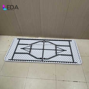 LEDA Modelos explosivos Mesas rectangulares plegables Mesas plegables multifuncionales para fiestas de deshierbe Comedor Mesas plegables blancas - Product Image 4