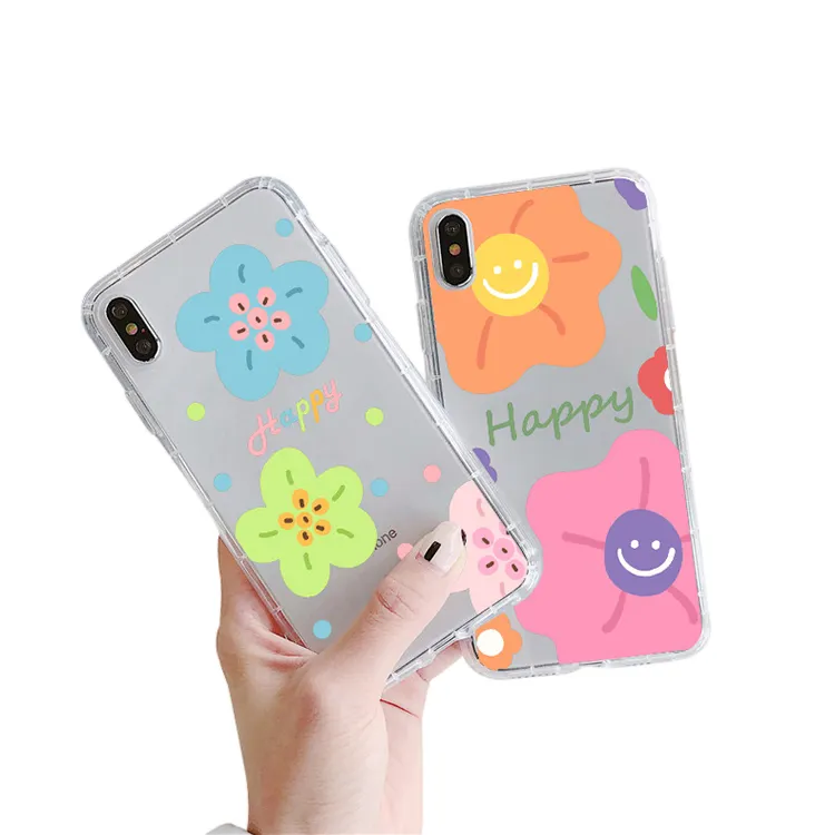 Cep telefonu kılıfı satıcı yaz moda çiçekler boyama estuches y forros para celulares özel telefon iphone kılıfları
