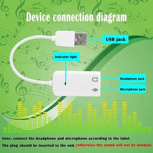 Custom logo <strong>USB</strong> 2.0 Virtual 7.1 Channel External <strong>USB</strong> Sound Card <strong>Audio</strong> Adapter - Product Image 3