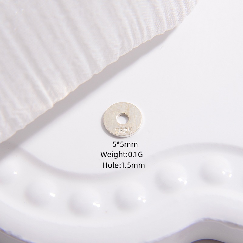 B Argent 5mm (1g environ 10 pièces)