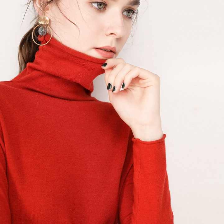 Top Kwaliteit Mode Groothandel Vrouwen Warme Wollen Winter Coltrui