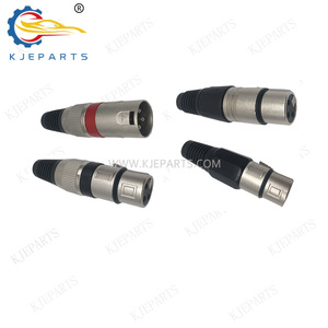 Can-non Red XLR Adapter Microphone Audio Plug 3-core Male Connector for Audio Power Amplifier Stereo - Product Image 6