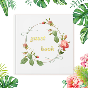 Lillian Rose Botanical and Geometric Guest <strong>Book</strong> With Gold Accents Wedding <strong>Book</strong> love Story Memory Wedding <strong>Book</strong> - Product Image 2