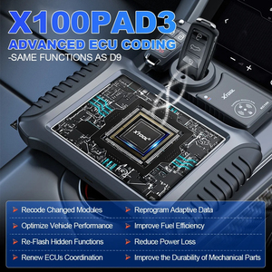XTOOL X100 PAD3 SE OBD2 <strong>Key</strong> <strong>Programmer</strong> with Full Systems Diagnosis Scanner Tools Free Update Online Car <strong>Key</strong> Programming Machine