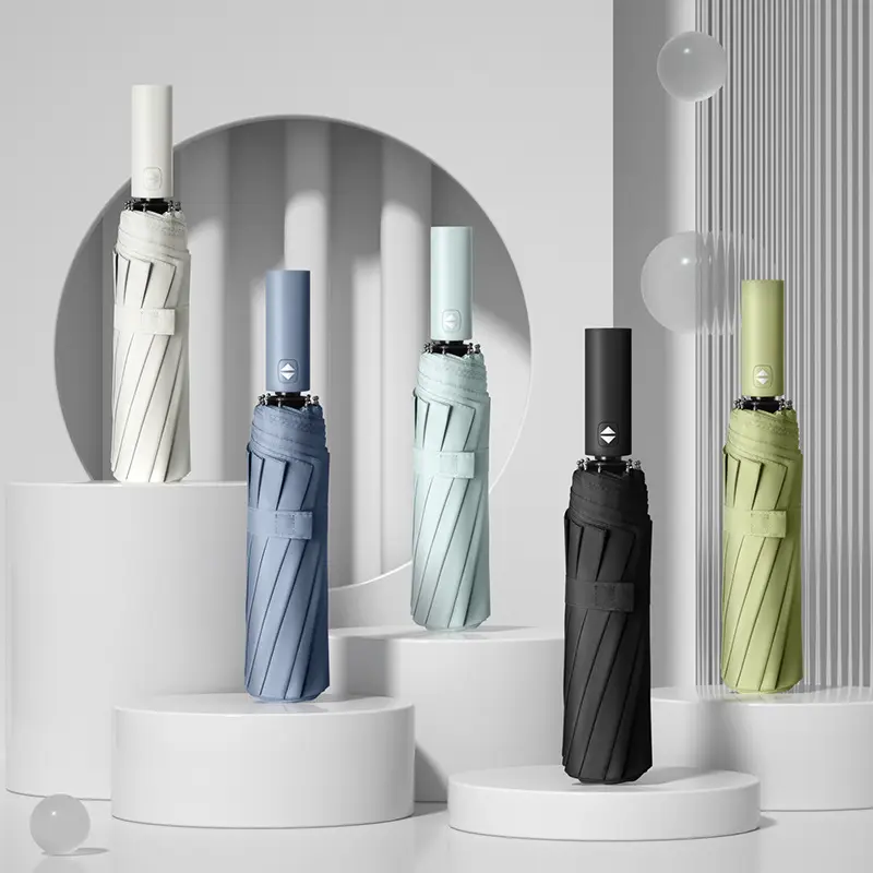 12k 3 ombrelli pieghevoli stampe ombrelli regalo Smart Open Close Compact Luxury for Women ombrello modello personalizzato automatico
