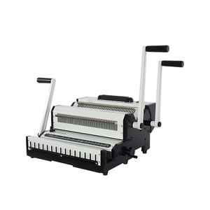 SW2500A Custom Multipurpose 2 in 1 Strip Comb Book Binder 25sheets Manual Wire Book <strong>Binding</strong> Machine for Office - Product Image 1