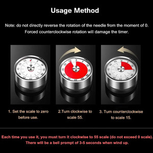 Mechanischer manueller digitaler Timer magnetischer Küchen-Timer Kochen Studieren Fitness Countdown Alarm Timer Gadget Küchenzubehör - Product Image 2