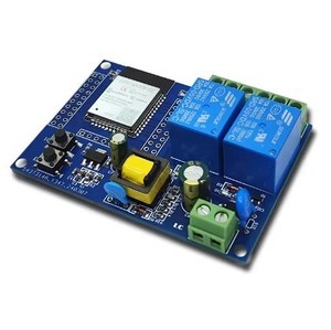 二次開発ボードAC220V ESP32 WiFi BT BLEデュアルチャネルリレーモジュールESP32-WROOM-32E - Product Image 1