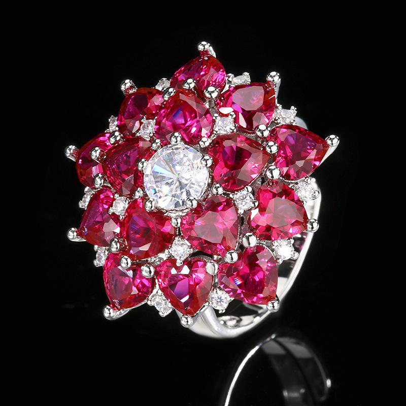 Red corundum ring