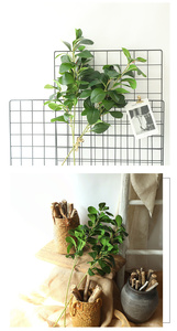 Hot Sale Spring 3 Forks Artificial Leaves Green Plastic Milan Leaves Greeny Plant 80 cm Artificial Branches Leaf