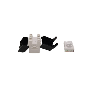 180度UTP RJ45无工具梯形插孔，带门防尘百叶窗5e类6类6a类网络连接器模块耦合器 - Product Image 5