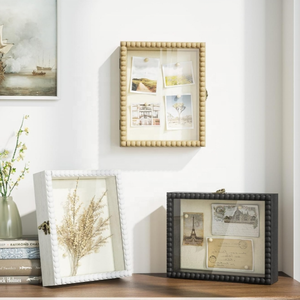 Memory <strong>Box</strong> Shadow <strong>Box</strong> <strong>Frame</strong>,Wood <strong>Deep</strong> Shadow <strong>Box</strong> <strong>Display</strong> Case with Beads Farmhouse Decor - Product Image 3