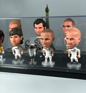 6.5cmフットボールPVC置物3DコレクタブルアートモデルZidane Figo Raul Carlos Ronaldoフィギュアミニビニールデザイナー - Product Image 2