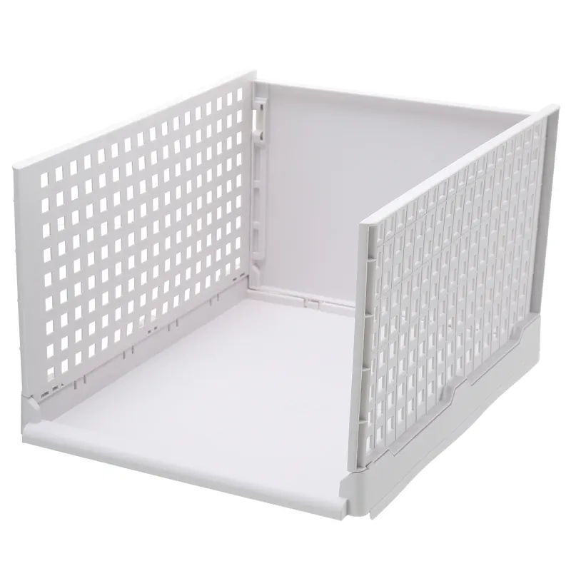Multi-function Stacking Storage Drawers Foldable Plastic Basket